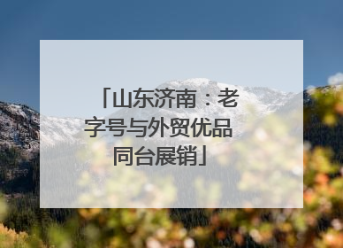 山东济南：老字号与外贸优品同台展销
