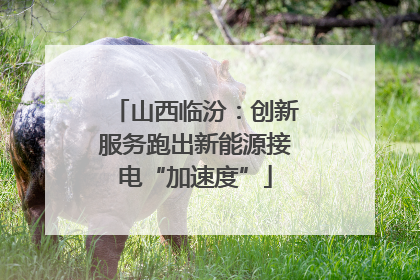 山西临汾：创新服务跑出新能源接电“加速度”