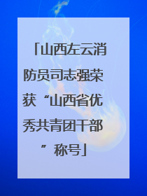 山西左云消防员司志强荣获“山西省优秀共青团干部”称号