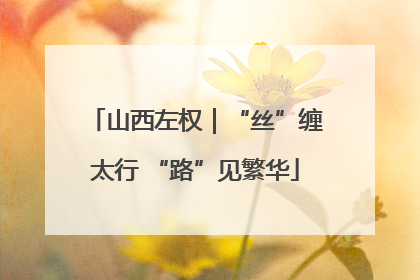 山西左权｜“丝”缠太行 “路”见繁华