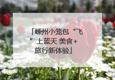嵊州小笼包“飞”上蓝天 美食+旅行新体验