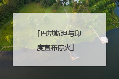 巴基斯坦与印度宣布停火