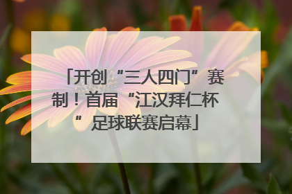 开创“三人四门”赛制！首届“江汉拜仁杯”足球联赛启幕