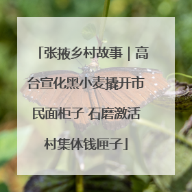 张掖乡村故事｜高台宣化黑小麦撬开市民面柜子 石磨激活村集体钱匣子