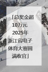 总奖金超10万元 2025年浙江省电子体育大赛圆满收官