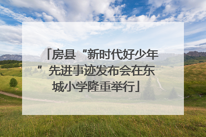 房县“新时代好少年”先进事迹发布会在东城小学隆重举行