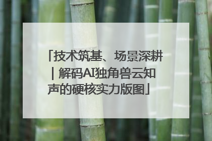 技术筑基、场景深耕｜解码AI独角兽云知声的硬核实力版图