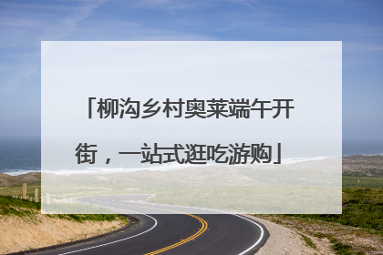 柳沟乡村奥莱端午开街，一站式逛吃游购