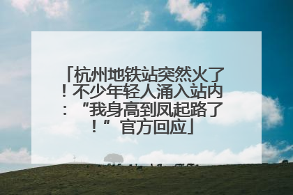 杭州地铁站突然火了！不少年轻人涌入站内：“我身高到凤起路了！”官方回应