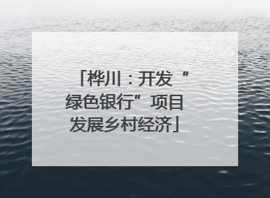 桦川：开发“绿色银行”项目发展乡村经济