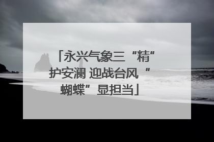 永兴气象三“精”护安澜 迎战台风“蝴蝶”显担当