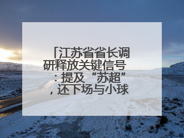 江苏省省长调研释放关键信号：提及“苏超”，还下场与小球员踢球互动