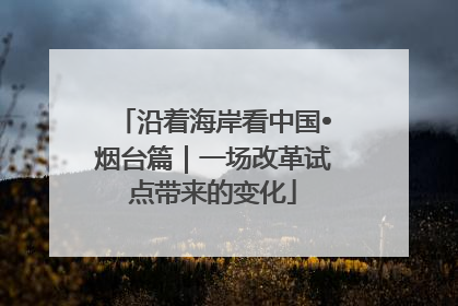 沿着海岸看中国•烟台篇｜一场改革试点带来的变化
