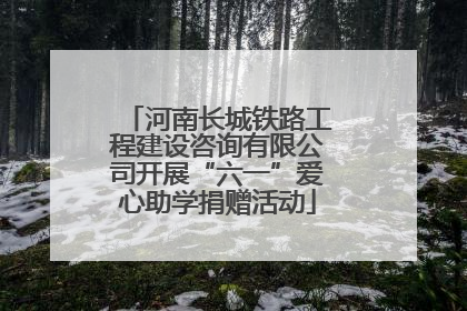 河南长城铁路工程建设咨询有限公司开展“六一”爱心助学捐赠活动