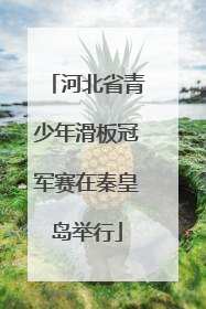 河北省青少年滑板冠军赛在秦皇岛举行