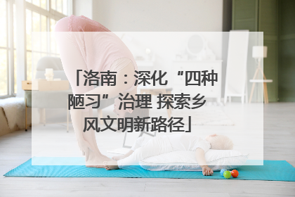 洛南：深化“四种陋习”治理 探索乡风文明新路径