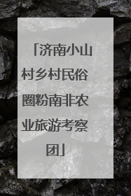 济南小山村乡村民俗圈粉南非农业旅游考察团