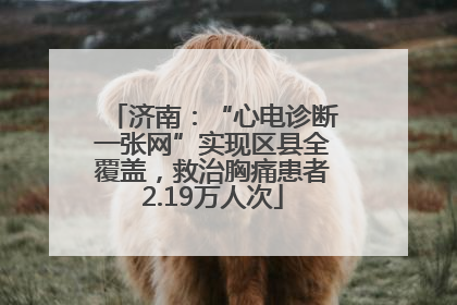 济南：“心电诊断一张网”实现区县全覆盖，救治胸痛患者2.19万人次