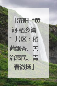 济阳“黄河·稻乡湾”片区：稻荷飘香、善治惠民、青春激扬