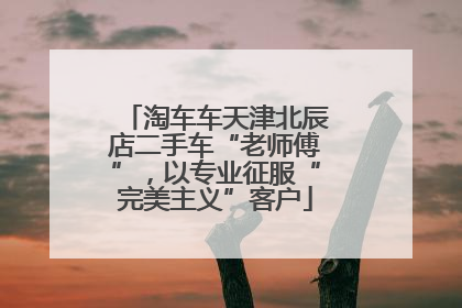 淘车车天津北辰店二手车“老师傅”，以专业征服“完美主义”客户