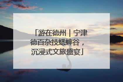 游在德州｜宁津德百杂技蟋蟀谷，沉浸式文旅盛宴