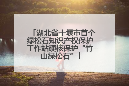 湖北省十堰市首个绿松石知识产权保护工作站硬核保护“竹山绿松石”