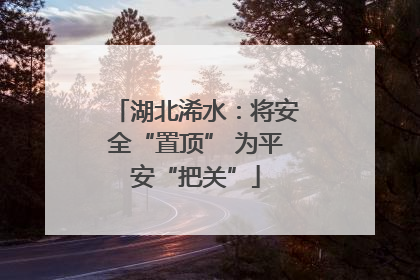湖北浠水：将安全“置顶” 为平安“把关”