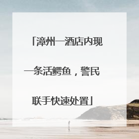 漳州一酒店内现一条活鳄鱼，警民联手快速处置