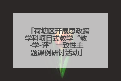 荷塘区开展思政跨学科项目式教学“教-学-评”一致性主题课例研讨活动