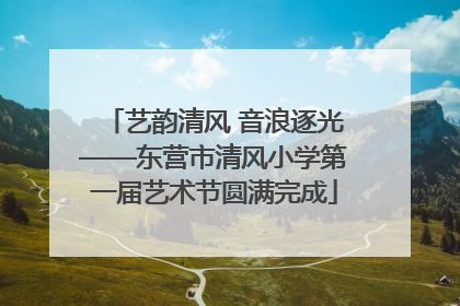艺韵清风 音浪逐光——东营市清风小学第一届艺术节圆满完成