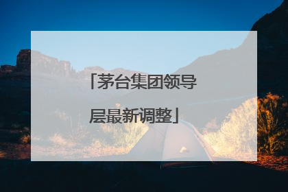 茅台集团领导层最新调整