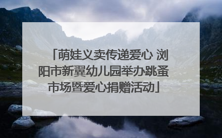 萌娃义卖传递爱心 浏阳市新翼幼儿园举办跳蚤市场暨爱心捐赠活动