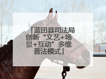 蓝田县司法局创新“文艺+场景+互动”多维普法模式