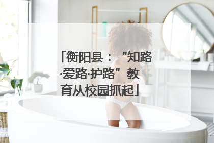 衡阳县：“知路·爱路·护路”教育从校园抓起