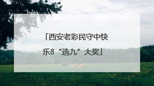 西安老彩民守中快乐8“选九”大奖