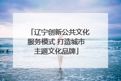 辽宁创新公共文化服务模式 打造城市主题文化品牌