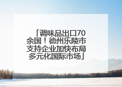 调味品出口70余国！德州乐陵市支持企业加快布局多元化国际市场