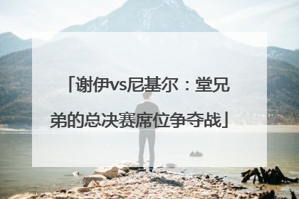 谢伊vs尼基尔：堂兄弟的总决赛席位争夺战