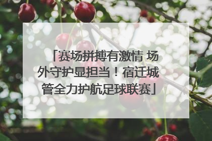 赛场拼搏有激情 场外守护显担当！宿迁城管全力护航足球联赛