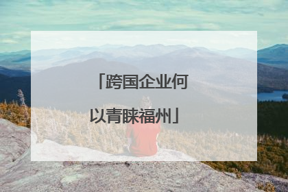 跨国企业何以青睐福州