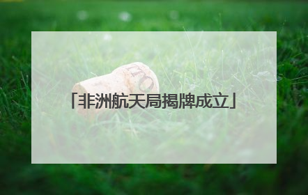 非洲航天局揭牌成立