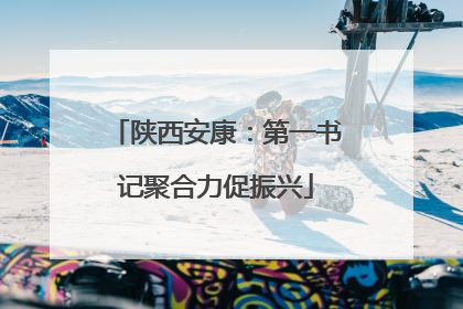 陕西安康：第一书记聚合力促振兴