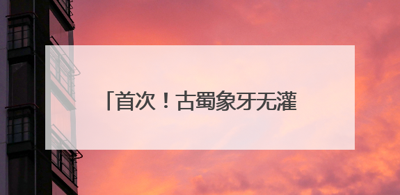 首次！古蜀象牙无灌封材料保护公开展出