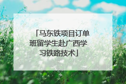 马东铁项目订单班留学生赴广西学习铁路技术