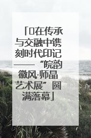 ﻿在传承与交融中镌刻时代印记——“皖韵徽风·师晶艺术展”圆满落幕