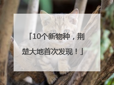 10个新物种，荆楚大地首次发现！