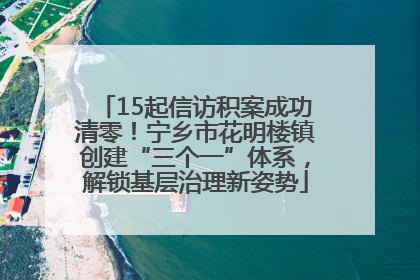 15起信访积案成功清零！宁乡市花明楼镇创建“三个一”体系，解锁基层治理新姿势