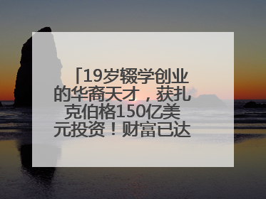 19岁辍学创业的华裔天才，获扎克伯格150亿美元投资！财富已达20亿美元！
