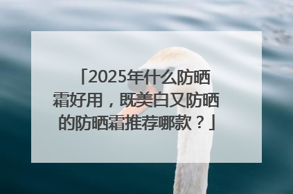 2025年什么防晒霜好用，既美白又防晒的防晒霜推荐哪款？