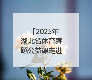 2025年湖北省体育舞蹈公益课走进荆州